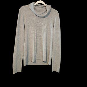 Karen Scott Gray Cowl Neck Sweater Women’s Large